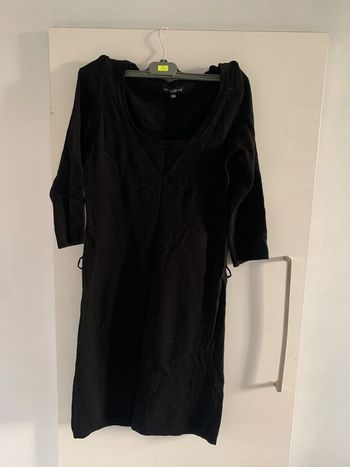 Robe manches 3/4 noire taille 34/36