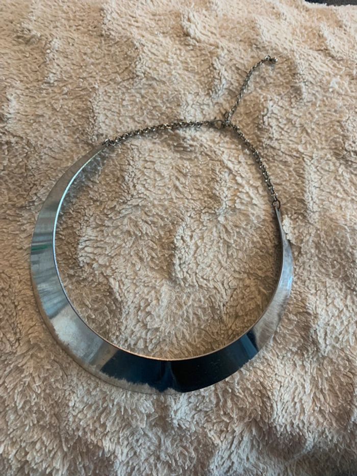 Collier métal argenté