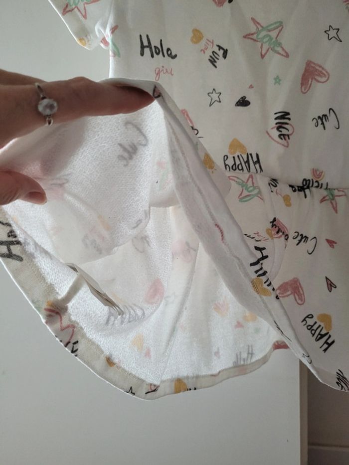 Robe à manches courtes matière sweat 4 ans - photo numéro 6