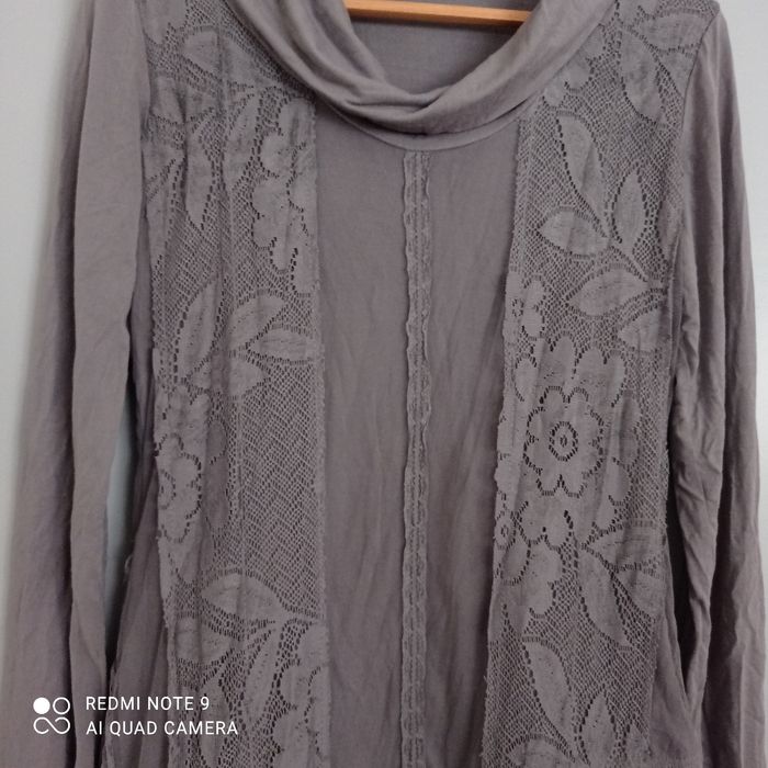 Robe grise dentelle t38 - photo numéro 3