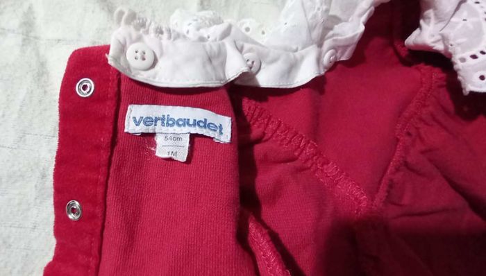 robe en velours rouge Vertbaudet - photo numéro 2