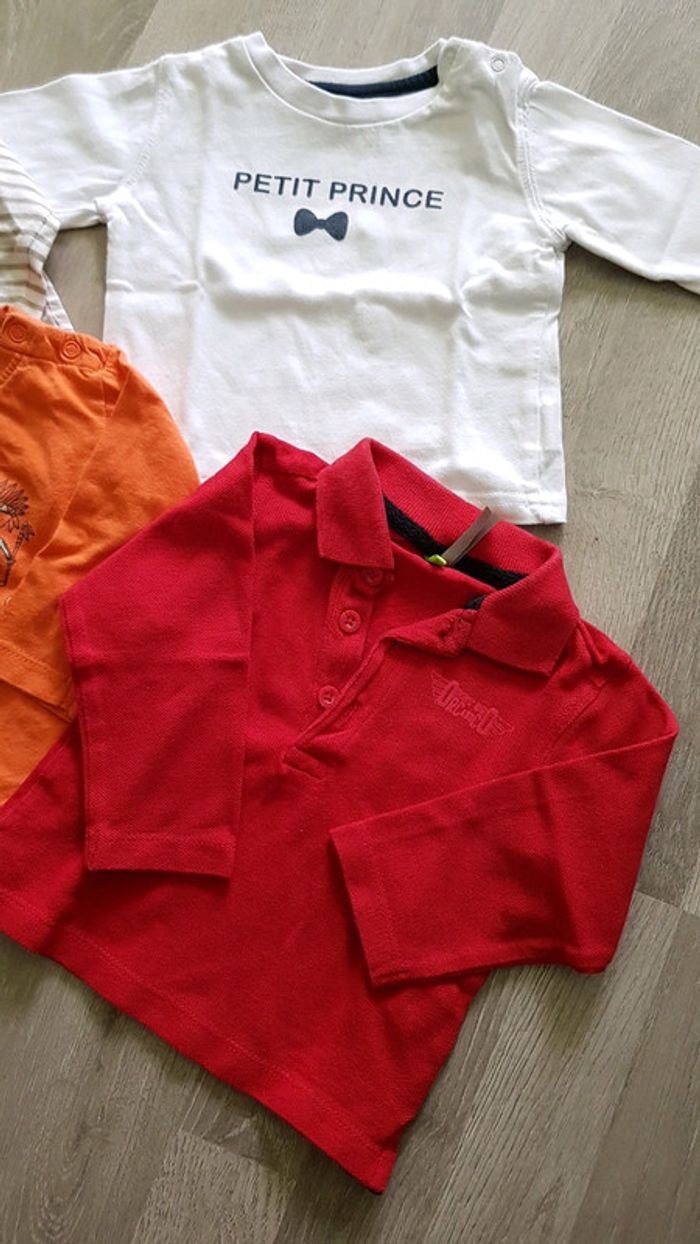 Lot de 4 tee-shirts 9 mois - photo numéro 2