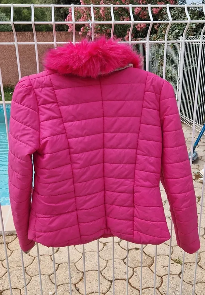 Veste fausse fourrure rose fushia - photo numéro 11