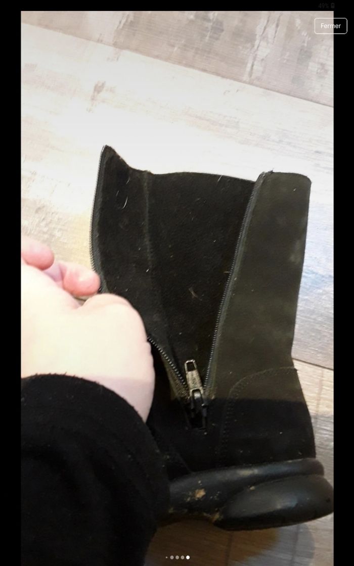 Botte noir avec fleur - photo numéro 9