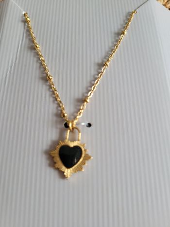 Pendentif cœur acier inoxydable