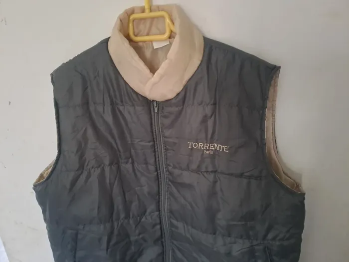 Veste sans manches Gris Beige Torrente Paris Taille L - photo numéro 2