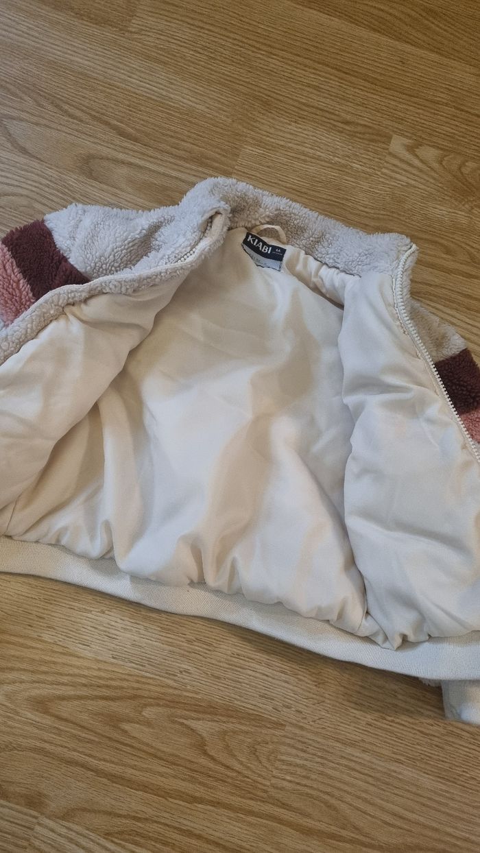 Veste manteau gillet moumoute polaire fille 6 ans - photo numéro 3