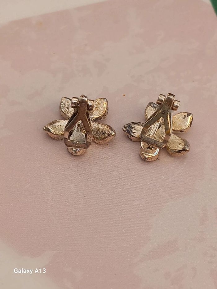 Boucles d'oreilles vintage à clips - photo numéro 2