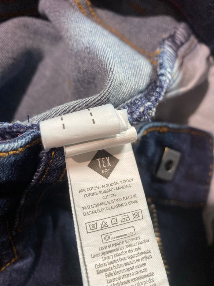 Jeans slim troué 7-8 ans Tex - photo numéro 4