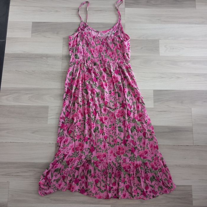 Robe été longue imprimée à bretelles taille M - photo numéro 6