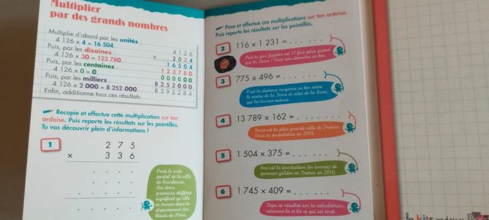 Livre ardoise, multiplications, divisions - photo numéro 4
