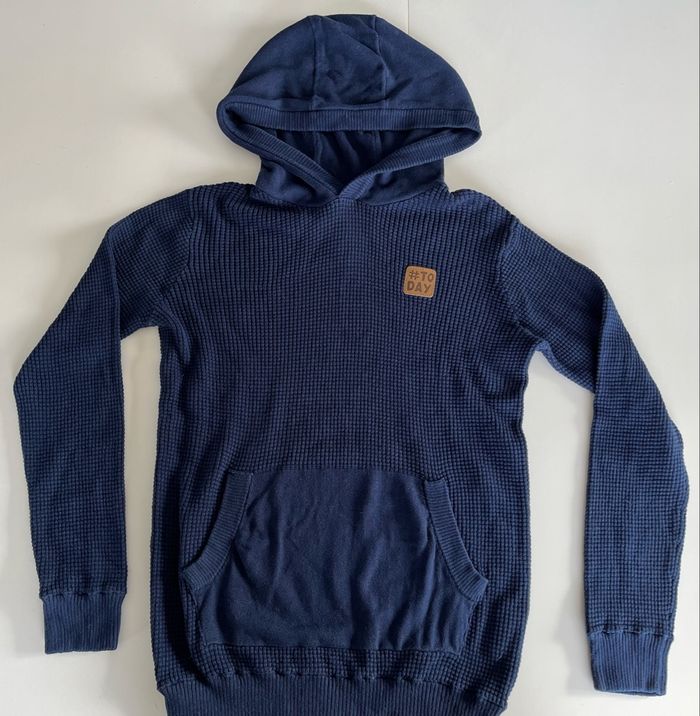 Pull à capuche marine TODAY  12 ans