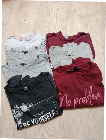 Lot 7 tee shirts manches longues 14 ans