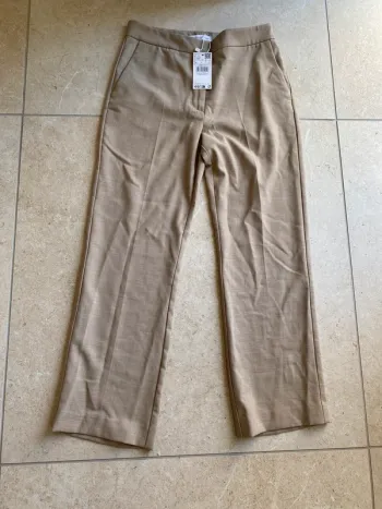 36-pantalon Mango beige