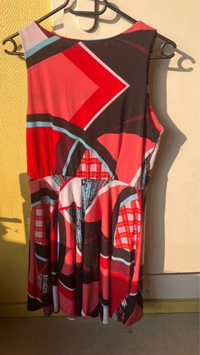 Robe colorée sans manches motif géométrique & ethnique - photo numéro 2