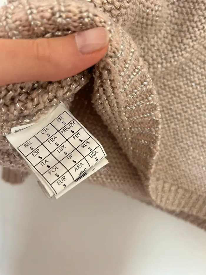 Pull rose argenté - photo numéro 4