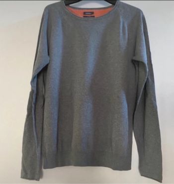 Pull gris in extenso taille L