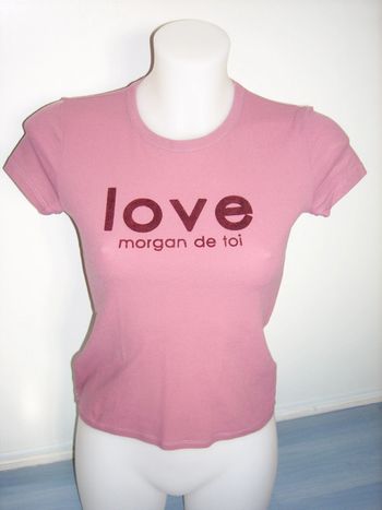 tee shirt rose morgan de toi taille 38