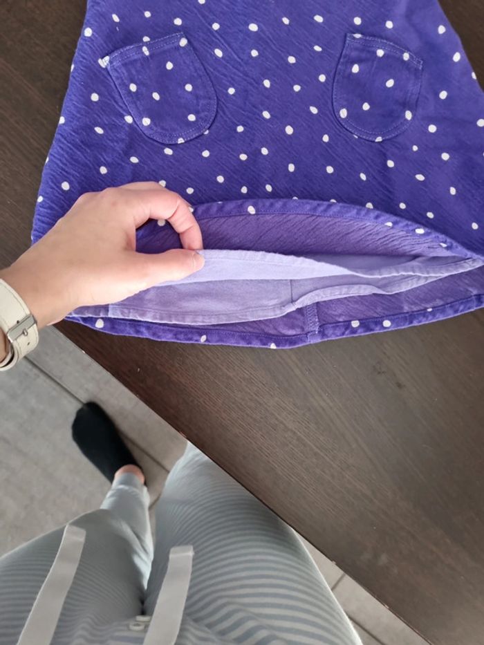Robe violette à poids marese 2 ans très bon état doublée - photo numéro 2