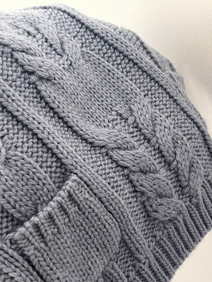Pull bleu grisé neuf jamais porté boutchou taille 1 mois de chez Monoprix - photo numéro 9
