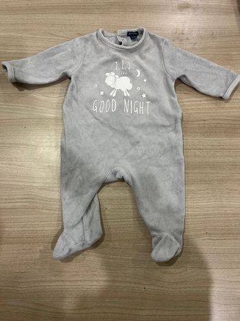 Pyjama pression gris