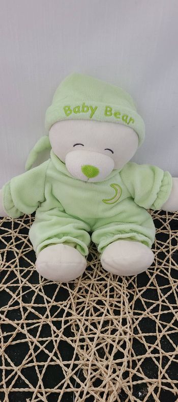 Doudou ours Baby Bear vert lune GIPSY