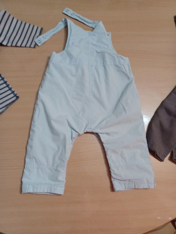 Lot salopette combinaison pantalons 12 mois - photo numéro 3