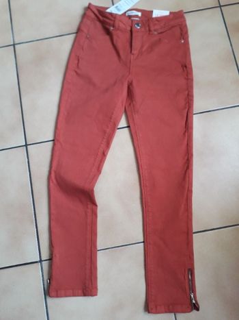 Jeans skinny rouge terracotta 34/XS - Cache Cache
