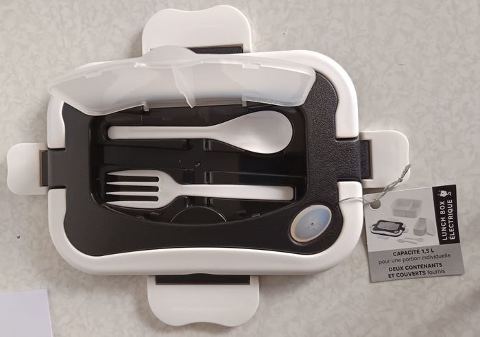 Lunch box Noir SIMEO Electrique LBE195 Neuf et Complet 35W prise EU 1,5L - photo numéro 4
