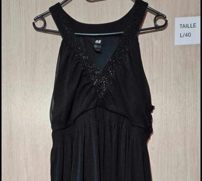 Robe noire à strass H&M taille 40