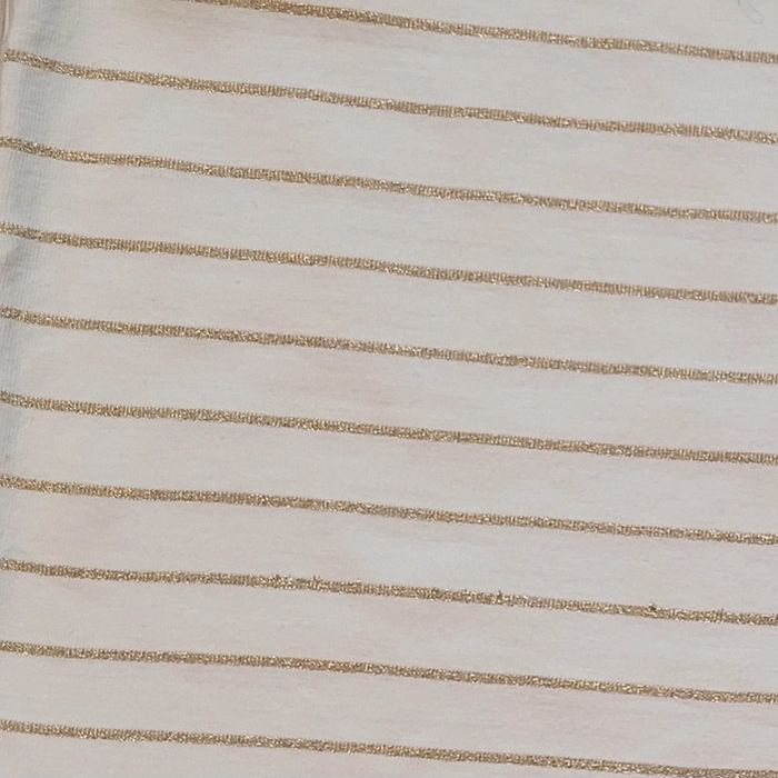 Maillot à col roulé, crème à rayures dorées. Fille 18 mois. Marque Tape à l'oeil - photo numéro 2