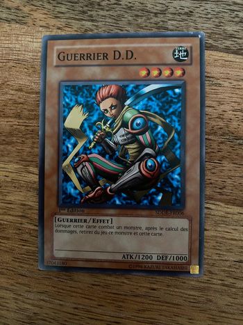 Carte Yu-Gi-Oh! Guerrier d.d. SDDE-FR006 1ère édition