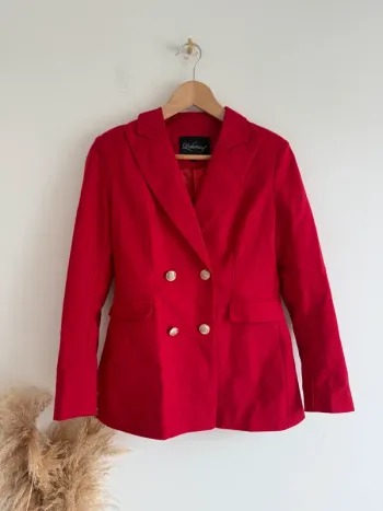 Veste blazer rouge