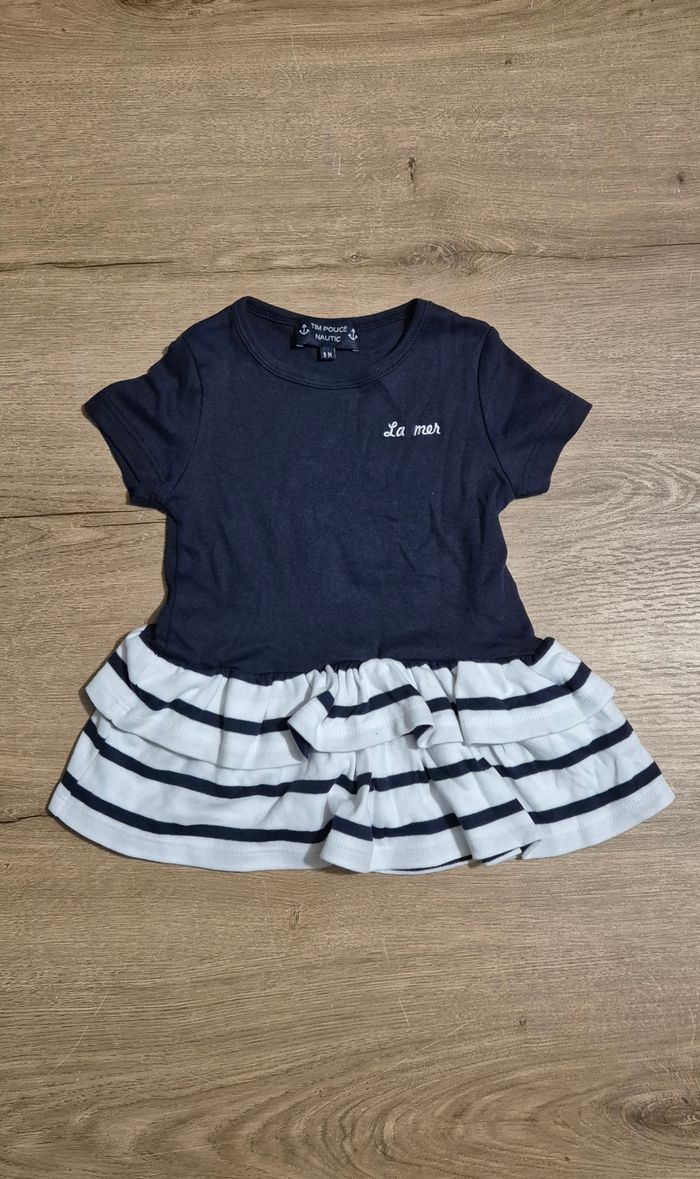 Robe MC marinière 12 mois