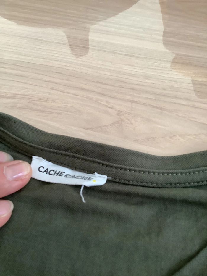 T-shirting kaki - photo numéro 4