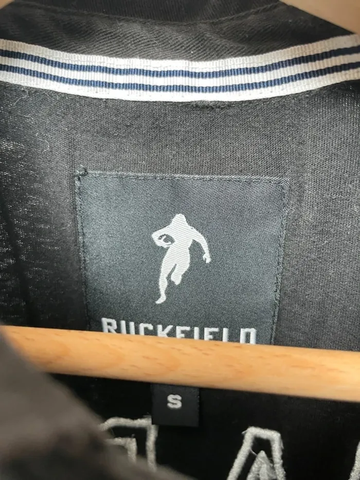 Rugby Polo Ruckfield Black and White Mens Small - photo numéro 5