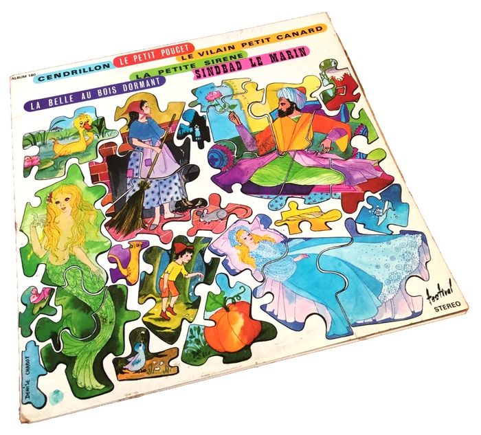 Album 2 Vinyles 33 tours  Cendrillon, Le Petit Poucet, Le Vilain Petit Canard