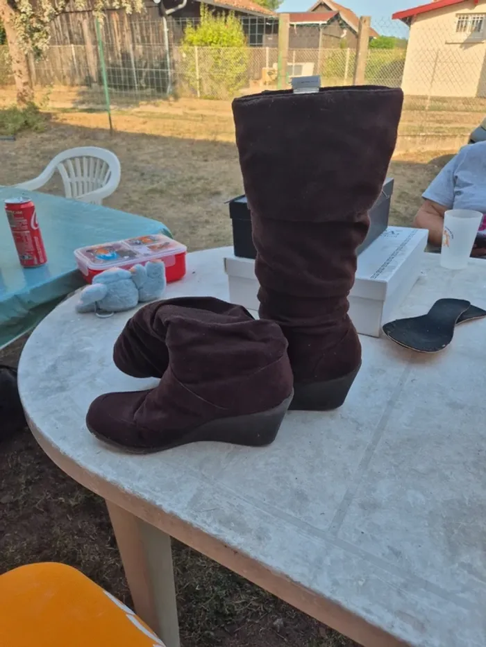 Botte marron