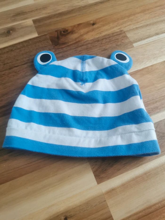 Bonnet rayé bleu grenouille H&M