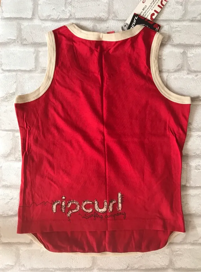 T shirt débardeur Ripcurl rouge - photo numéro 2