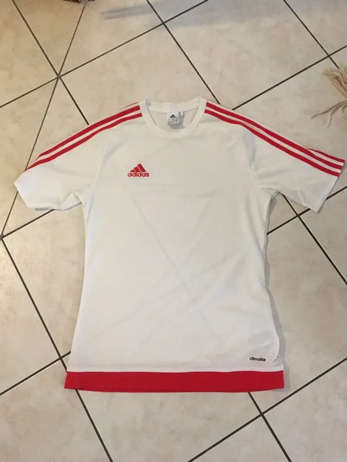 maillot tee-shirt blanc Adidas taille S