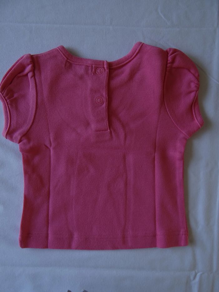 tee-shirt rose uni 6mois - photo numéro 3