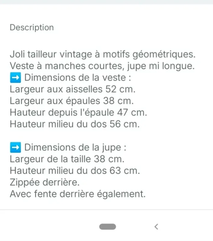 Tailleur femme printemps été ensemble jupe veste skirt vintage rétro géométrique - photo numéro 6