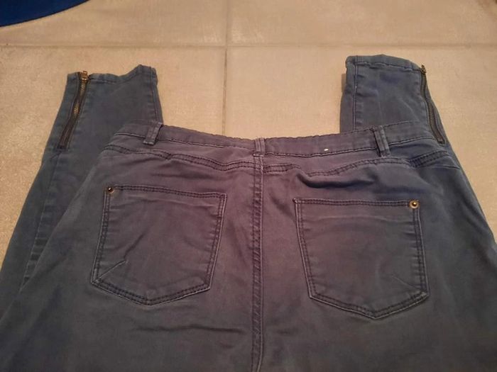Pantalon camaieu taille 38 bleu marine - photo numéro 3