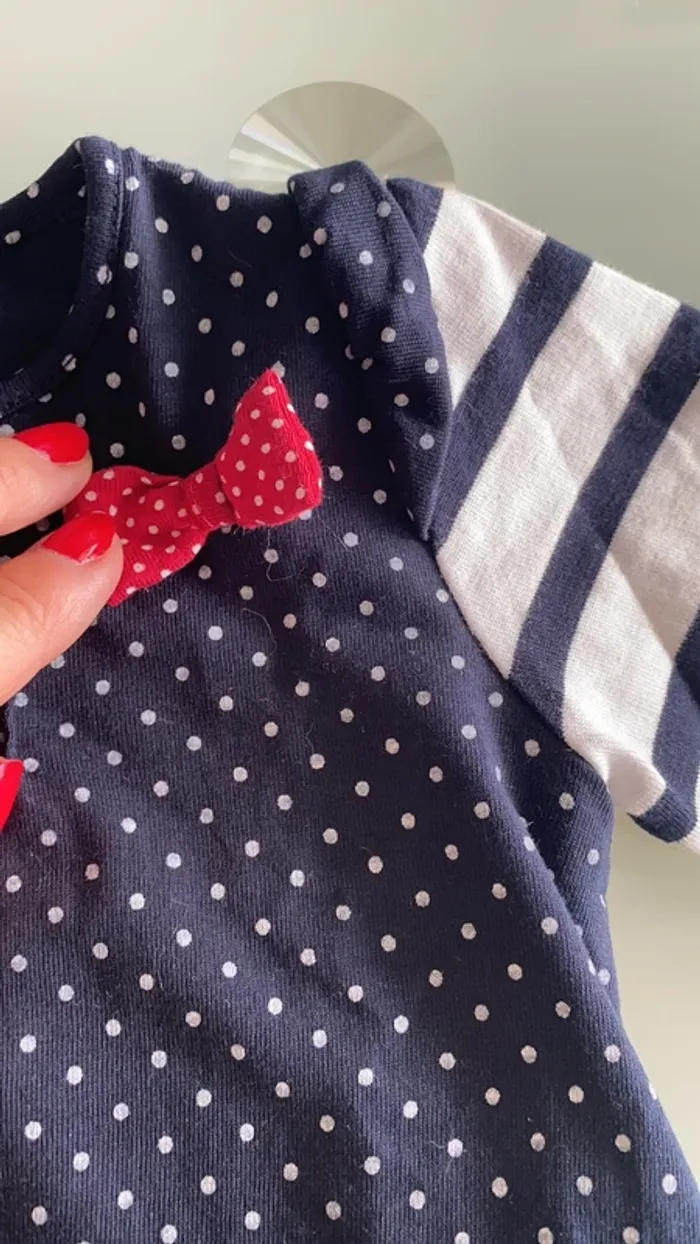 Jolie petite robe imprimé marin - photo numéro 3