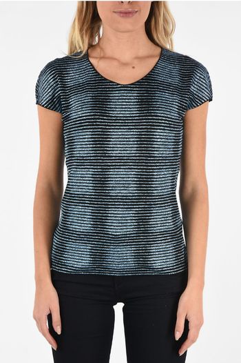 Haut femme glitter T Shirt Armani Collezioni taille S
