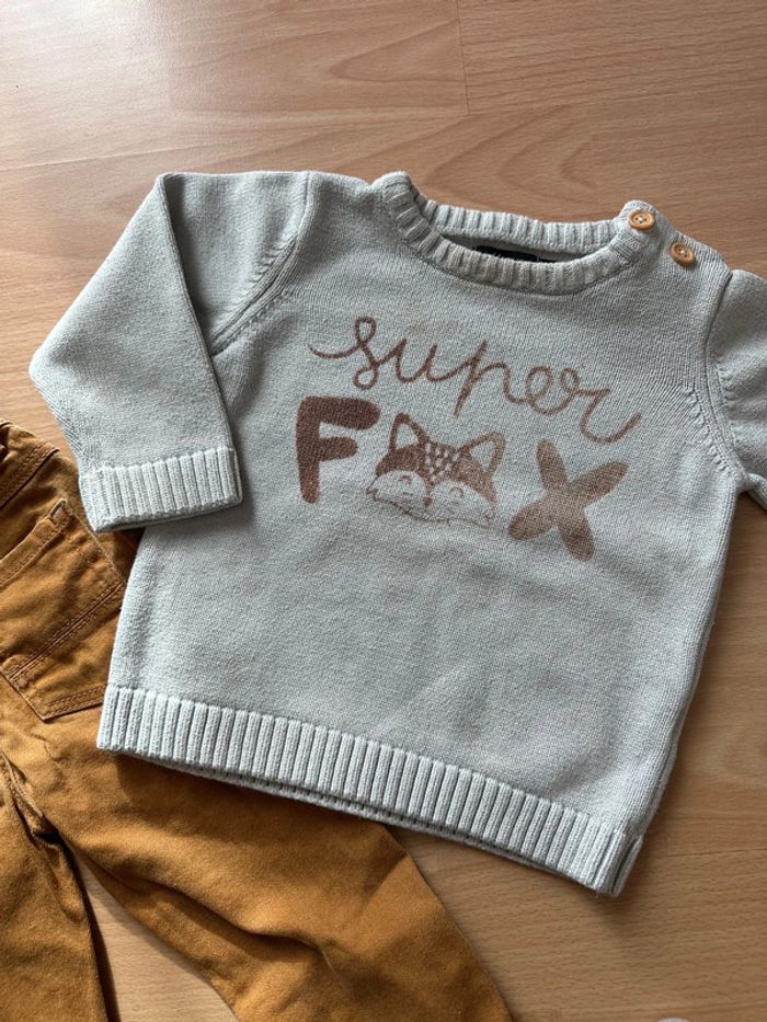 Ensemble pantalon moutarde pull - photo numéro 5