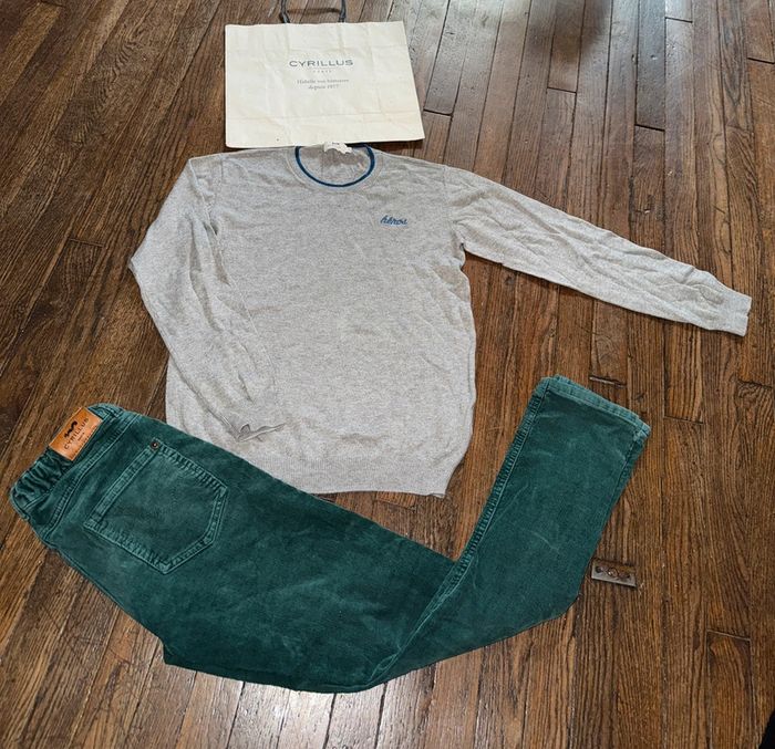 Pull et pantalon velour Cyrillus