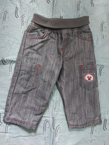 Jean gris ours T.12 mois