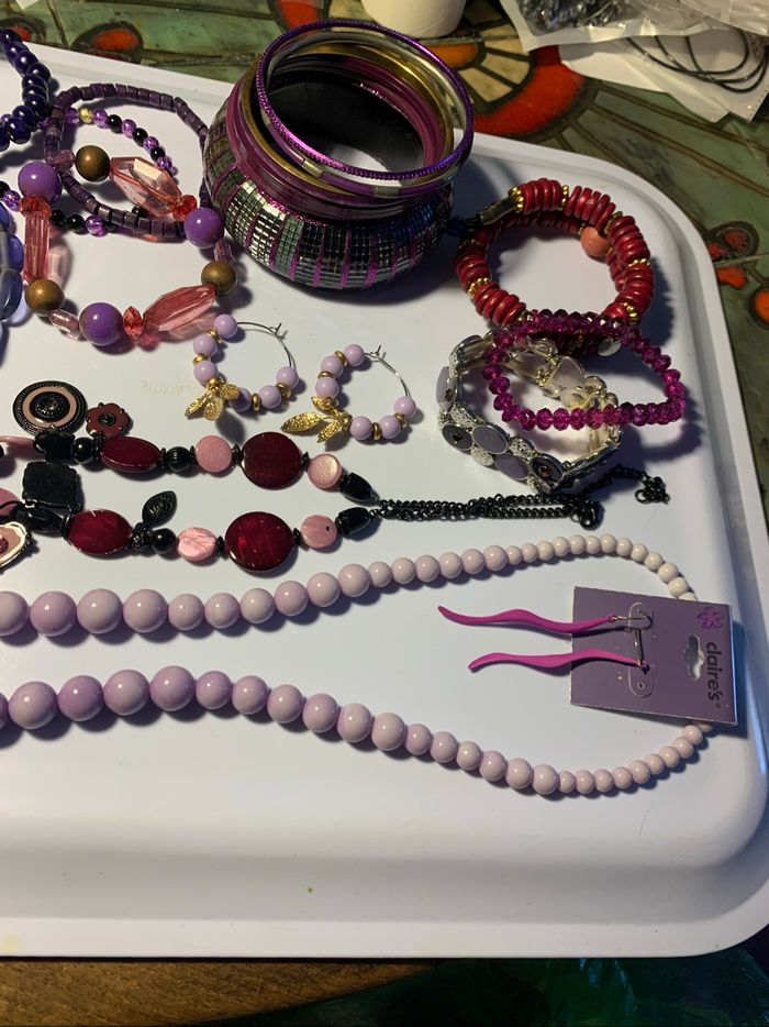 Gros lot bijoux violets ( voir descriptif) - photo numéro 3